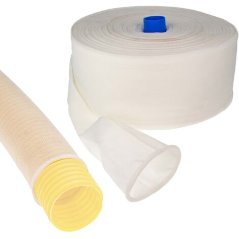 tecuro Filterstrumpf - Filterschlauch - Filtervlies für Drainagerohr Ø 200 mm DN 200 - Nylon - Meterware