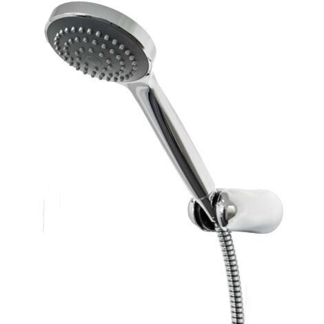 tecuro Wannenset Komfort-100 - mit Handbrause 1-strahlig, Brauseschlauch 150 cm, Wandhalter 5-fach versellbar