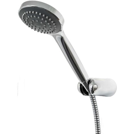 tecuro Wannenset Komfort-100 - mit Handbrause 1-strahlig, Brauseschlauch 125 cm, Wandhalter 5-fach versellbar