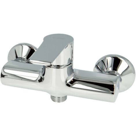 tecuro K15 DESIGN Wand - Spültischarmatur, glanzverchromt, ohne Auslauf