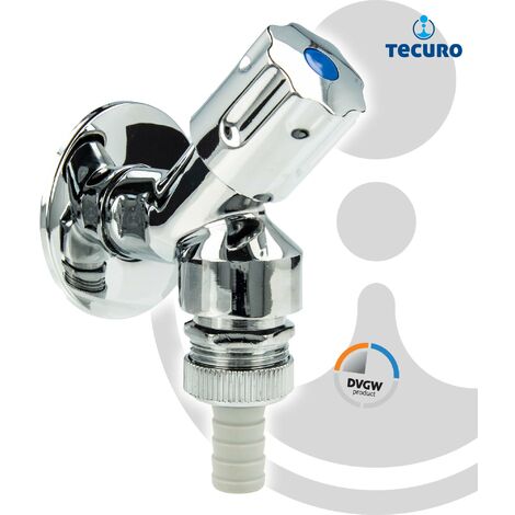tecuro DESIGN Geräteventil 1/2 Zoll für Wasch,- Spülmaschine, mit