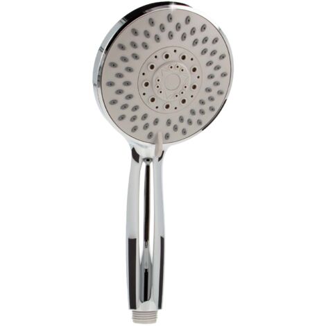 tecuro Handbrause ew-120 mit 5-Funktionen - Ø 120 mm mit Antikalkdüsen, verchromt (1/5)