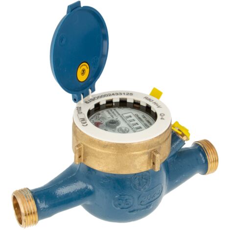 JS Hauswasserzähler MNR 3/4 Zoll DN 20  Q3=4, R80, Baulänge 190 mm