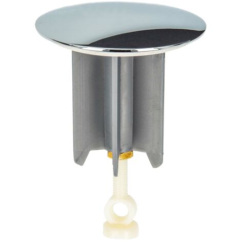 tecuro Universal Exzenterstopfen Ø 64 mm hochglanzverchromt, Ablaufstopfen Einsatz für Ablauf