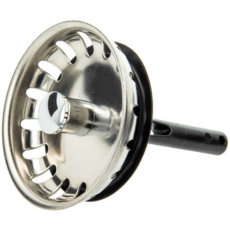tecuro Siebkörbchen Siebkorb Ø 54 mm mit Kunststoff-Führungsstange 8 mm