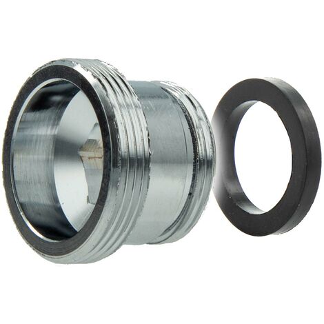 tecuro Reduzierstück Adapter M22 x1 AG auf M18 x1 AG, Messing verchromt (1/4)