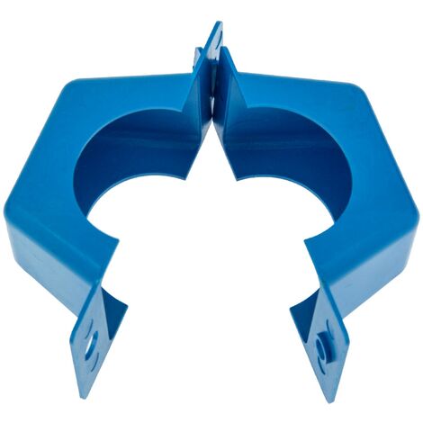 JS Plombierschelle 3/4 Zoll, blau, unbeschriftet, 2-teilig