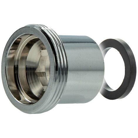 tecuro Reduzierstück Adapter M22 x1 AG auf M16 x1 IG, Messing verchromt (1/5)