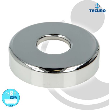 tecuro Schubrosette (1) Ø 32 mm x Ø 90 mm x Höhe 20 mm, Messing verchromt