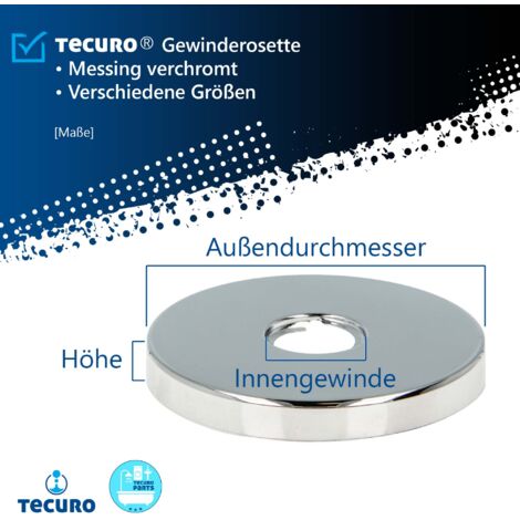 Rosette Rubinetto Acciaio Inox 3/4 - 4 Pezzi, Ø90mmx10mm, Per Doccia E Parete, Finiture Eleganti E Antiruggine - Foto 6