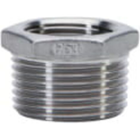 ES Reduzierstück Edelstahl V4A (AISI 316), AG x IG, Typ 241, 1 x 1/2 Zoll