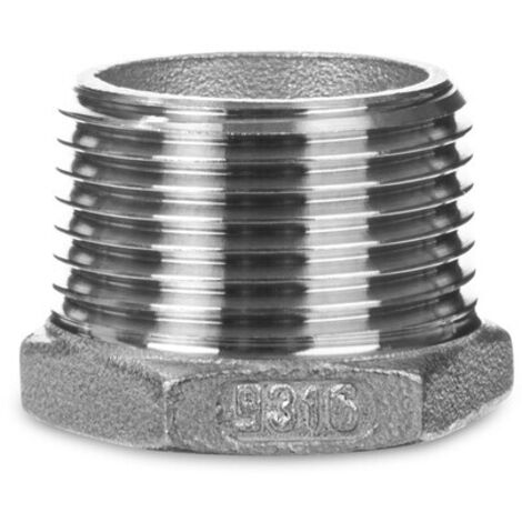 ES Reduzierstück Edelstahl V4A (AISI 316), AG x IG, Typ 241,  1 1/2 x 1 1/4 Zoll