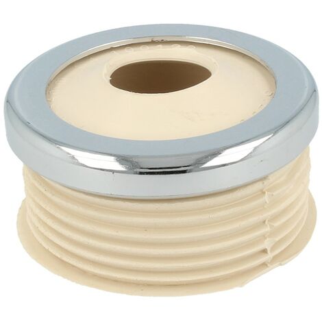 STEDO Euro WC-Spülrohrverbinder Ø 55 mm für Druckspülrohr weiß, mit Rosette