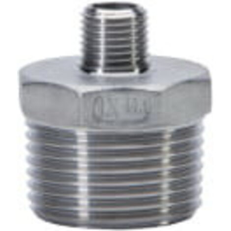 ES Reduktions-Doppelnippel Edelstahl V4A (AISI 316), AG/AG 1 x 3/4 Zoll - Typ 245 (1/4)