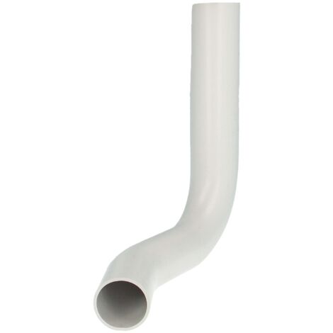 SANIT Spülbogen - 80 mm links versetzt  - für WC-Spülkasten - PVC weiß