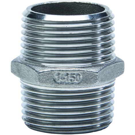 ES Doppelnippel Edelstahl V4A (AISI 316), AG/AG, Typ 280, 3/4 Zoll