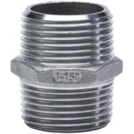 ES Doppelnippel Edelstahl V4A (AISI 316), AG/AG, Typ 280, 1 Zoll