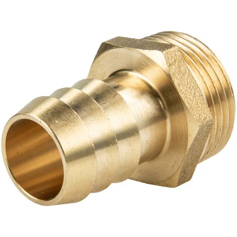 tecuro Sauger Schlauchstutzen-Schlauchtülle Ø 32 mm x Außengewinde G 1 1/4 Zoll - Messing blank