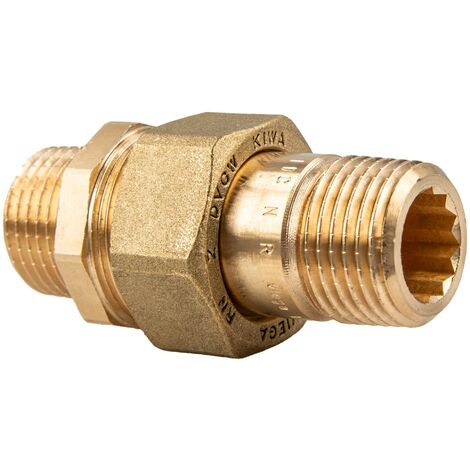 Viega Rotguss Verschraubung AG/AG 1 Zoll - Typ 3334 - flachdichtend (1/5)