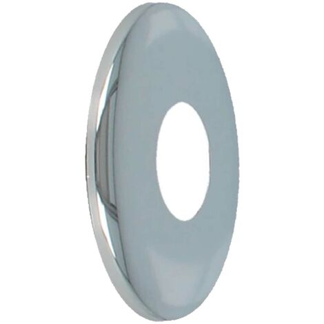tecuro DESIGN-Hahnrosette (1/2) Ø 22 mm x Ø 61 mm x 40 mm, Messing verchromt