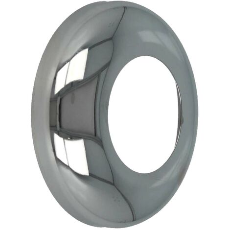 tecuro DESIGN-Hahnrosette (1 Zoll) Ø 34 mm x Ø 67 mm x 30 mm, Messing verchromt