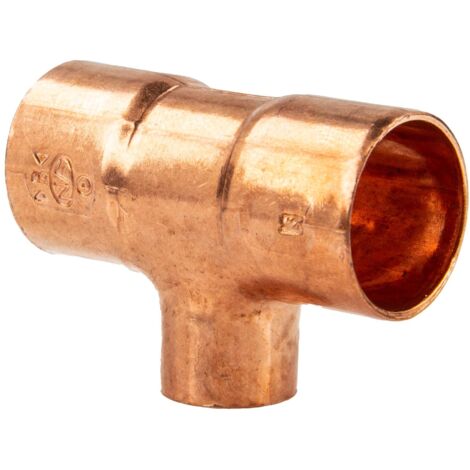 Kupfer-Lötfitting T-Stück reduziert - Typ 5130R, DVGW 22 x 12 x 22 mm