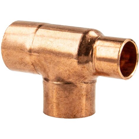Kupfer-Lötfitting T-Stück reduziert - Typ 5130R, DVGW 22 x 15 x 15 mm