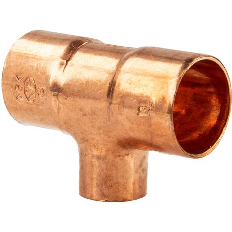 Kupfer-Lötfitting T-Stück reduziert - Typ 5130R, DVGW 22 x 28 x 22 mm