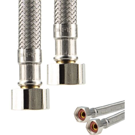 tecuro Sanitär Verbindungsschlauch 1/2 ÜWM x 1/2 ÜWM x 300 mm - KTW-A- DVGW