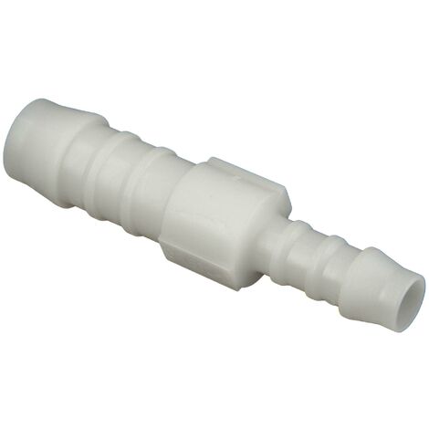 tecuro Schlauchverbinder reduziert Ø 5 mm x Ø 10 mm - Nylon weiß