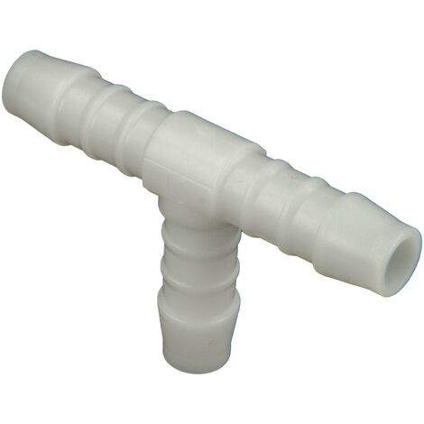 tecuro Schlauchverbinder T-Stück, allseitig Ø 27 mm - Nylon weiß