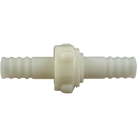 tecuro Schlauchverschraubung 3/3, beidseitig Ø 20 mm - Nylon weiß