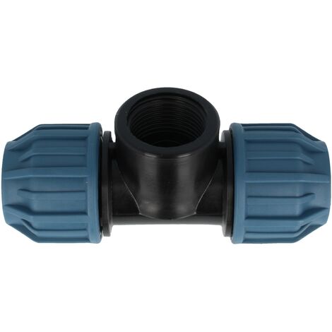Jason PP-Klemmverbinder T-Stück mit IG Ø 32 x 1 Zoll x 32 mm - DVGW zugelassen