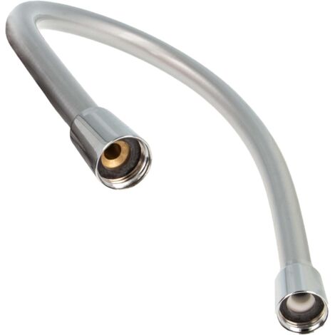 tecuro PREMIUM Brauseschlauch 0,70 m, verdrehsicher, silberglatt, KTW/DVGW