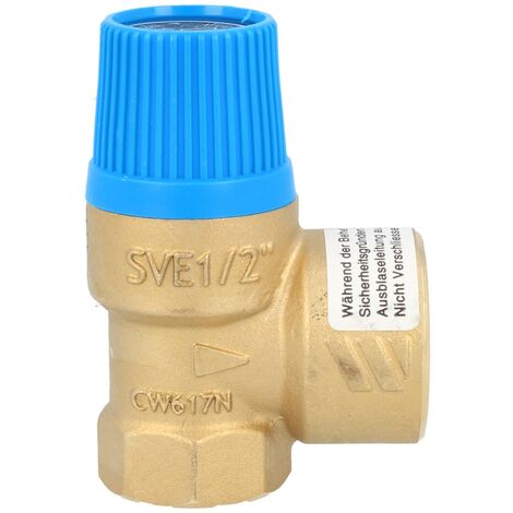 Membran Sicherheitsventil Überdruckventil 1/2 Zoll - Wasser 6 bar