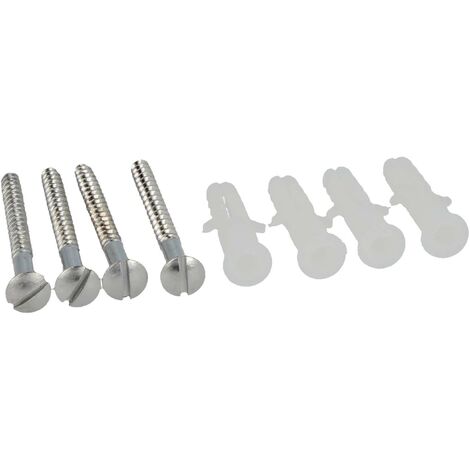 tecuro Schraubenset (4-er Set) in verchromt (1/2)