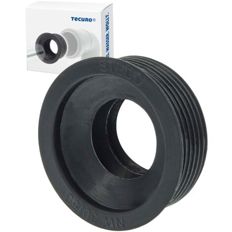 Gummimanschette für Abflussrohr Außen Ø 50 mm x Innen Ø 30 - 32 mm