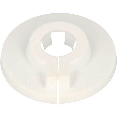 tecuro Scharnierrosette mit Klemmverschluss - weiß Loch: 18 mm x Aussen: 55 mm