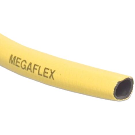 Megaflex PVC-Wasserschlauch 1/2 Zoll (innen-Ø 12,5 mm) x 25 m Länge, max. 8 bar, gelb
