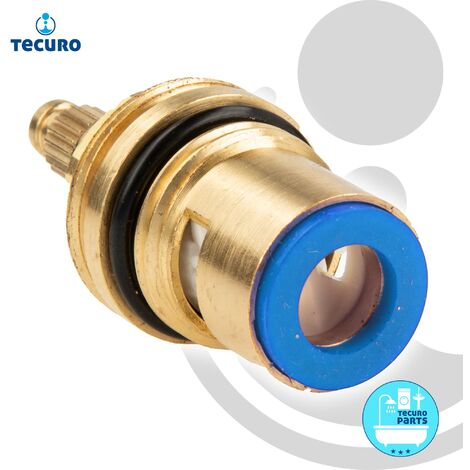 tecuro Keramik Oberteil Ventiloberteil 1/2 Zoll, 90°, rechtsschließend 