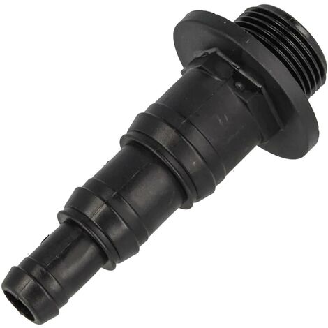 tecuro Durchführung 1 Zoll AG x Schlauchtülle Ø 12/19/25 mm - PP schwarz