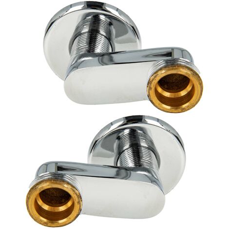 tecuro S-Anschluss versetzt um 40 mm, für Wandarmaturen, 2-er Set