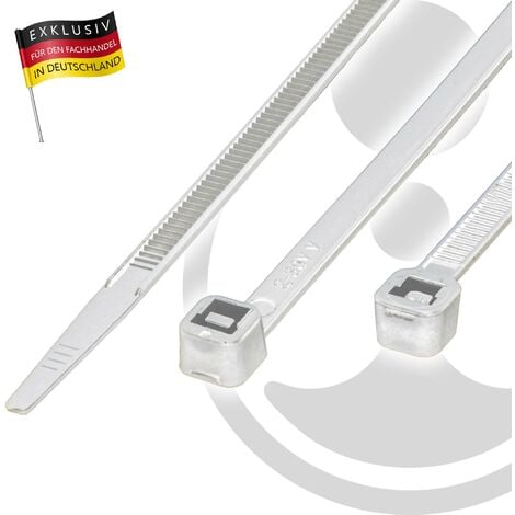 Kabelbinder 400 mm in Weiß, 100 Stück Beutel, € 5,90