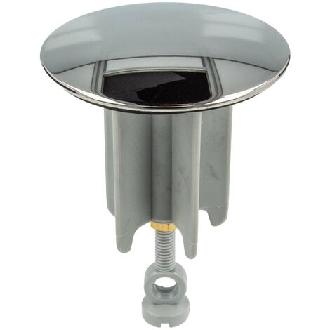 tecuro Universal Exzenterstopfen Ø 64 mm aranja-schwarzchrom, Ablaufstopfen Einsatz für Ablauf