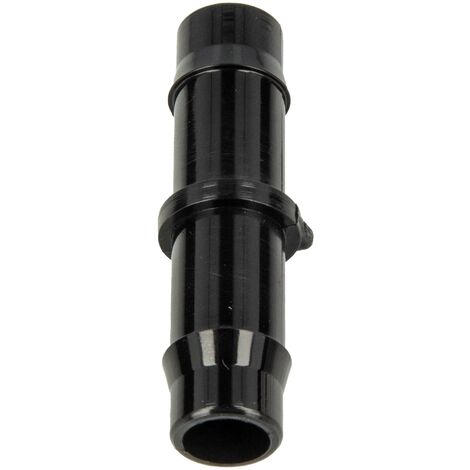 tecuro Schlauchverbinder Ø 28 mm x Ø 28 mm gerade - für Garten- Wasserschläuche, 10 bar, KS-schwarz