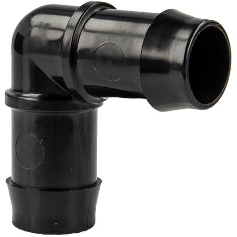 tecuro Schlauchverbinder - 90° Winkel Ø 11 mm, KS-schwarz, 10 bar