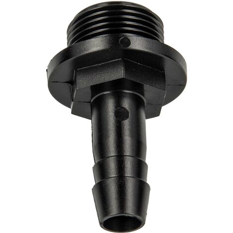 tecuro Schlauchtülle Ø 32 mm x 1 1/4 Zoll Außengewinde (G), PP schwarz