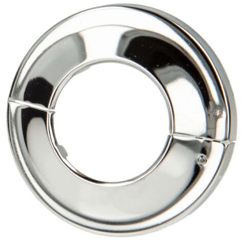 tecuro Scharnierrosette Ø 35 mm x Ø 68 mm x 12 mm - Messing verchromt