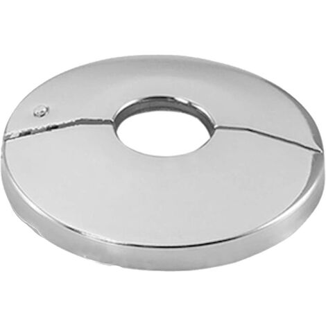 tecuro Scharnierrosette Ø 43 mm x Ø 74 mm x 12 mm - Messing verchromt