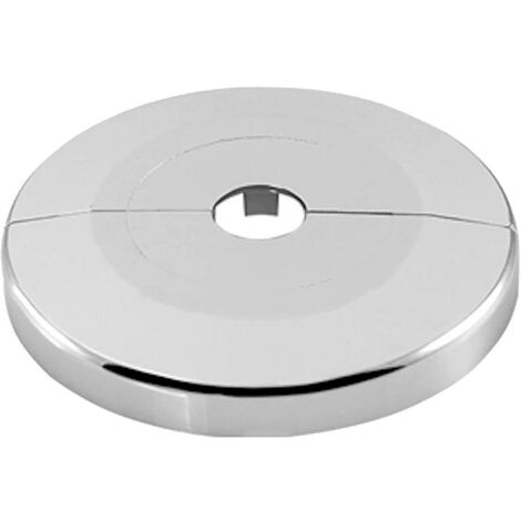 tecuro Scharnierrosette Ø 27 mm x Ø 85 mm x 8 mm - Kunststoff ABS verchromt